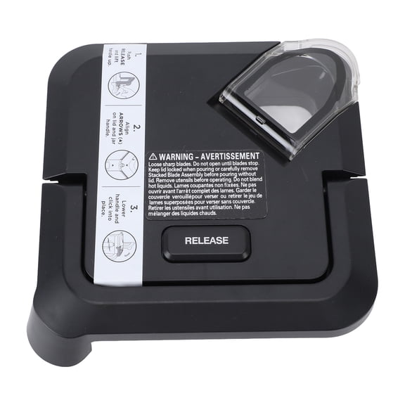 Blender Lid Replacement for Ninja BL770 BL771 BL773 Professional Blender Parts, Durable Plastic Sealing Locking Lid, Black