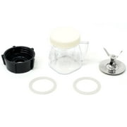 Blender Mini-Blend Jar 4937, Ice-Crushing Blade 4961, Jar Base 4902, 2 Rubber Gaskets Seals for Oster Blenders