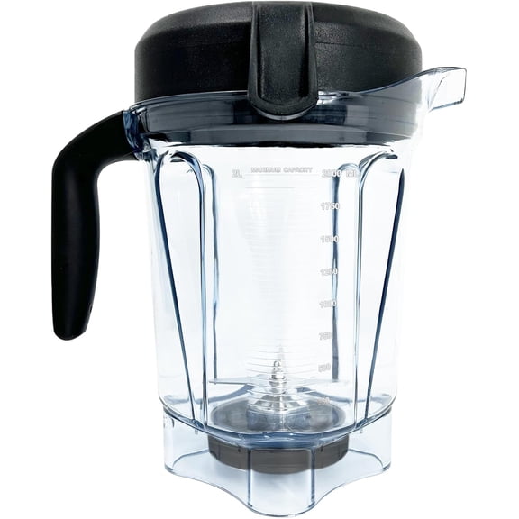 Blender Pitcher 64oz Low-Profile, Replacement Container Cup Compatible with 750,7500, 5300, 6500, VM0102, VM0103, VM0197Propel/Professional/G/Classic C Series
