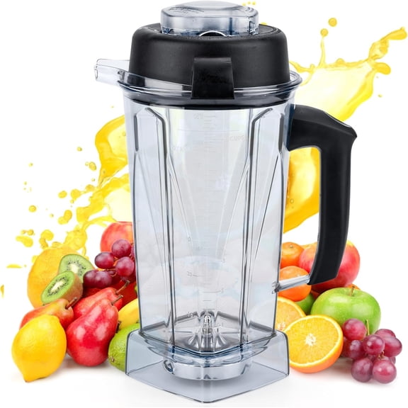 Blender Pitcher 64oz, Upgrade Replacement Container Jar Cup Compatible with 5200 5300 6300 7500 VM0197 VM0101 VM0102 VM0103 E310 Classic Explorian Commercial Professional Series
