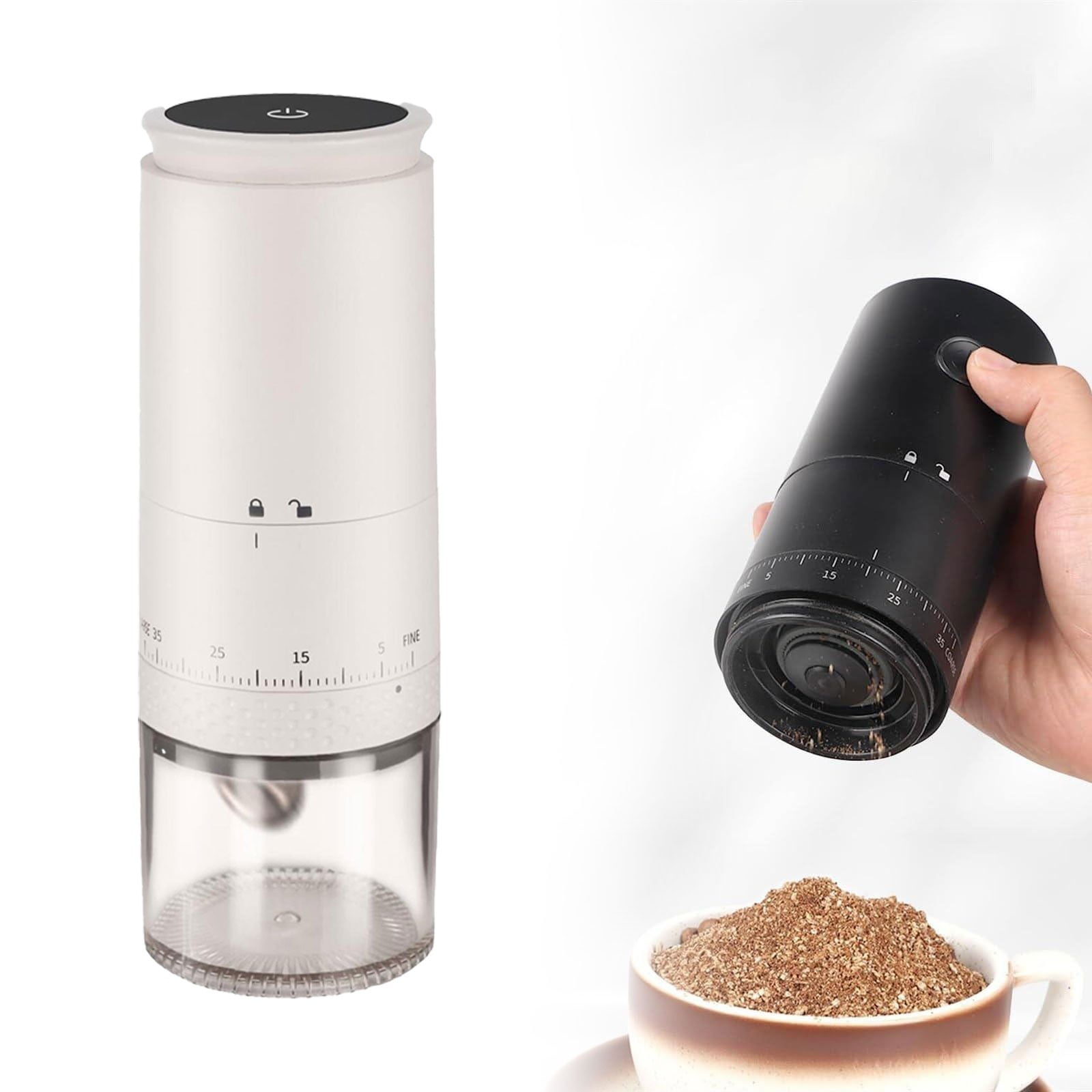 Blender Portable Electric Conical Burr Coffee Grinder Rechargeable