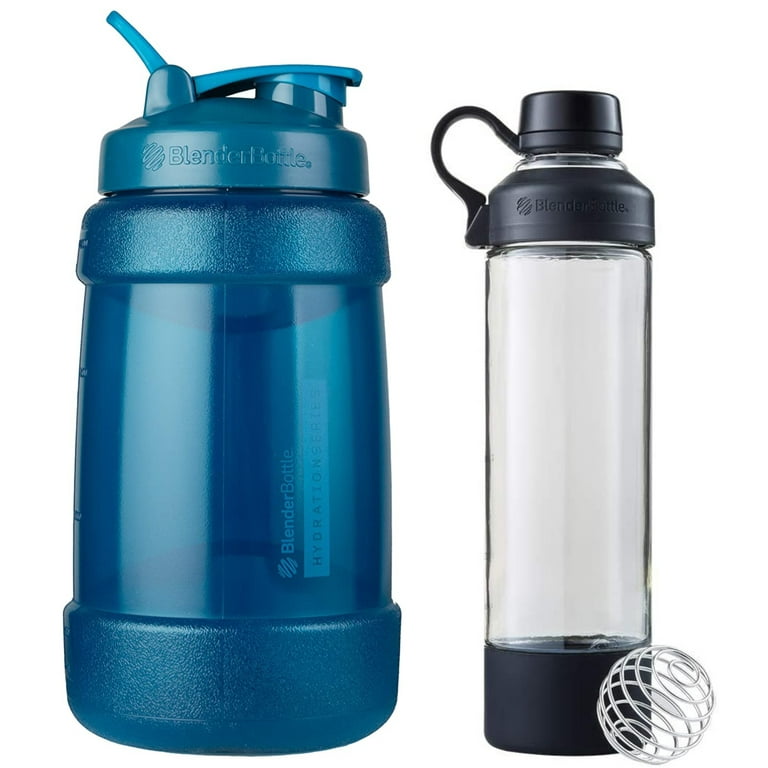BlenderBottle 20-Ounce Mantra Glass Shaker Bottle for Protein