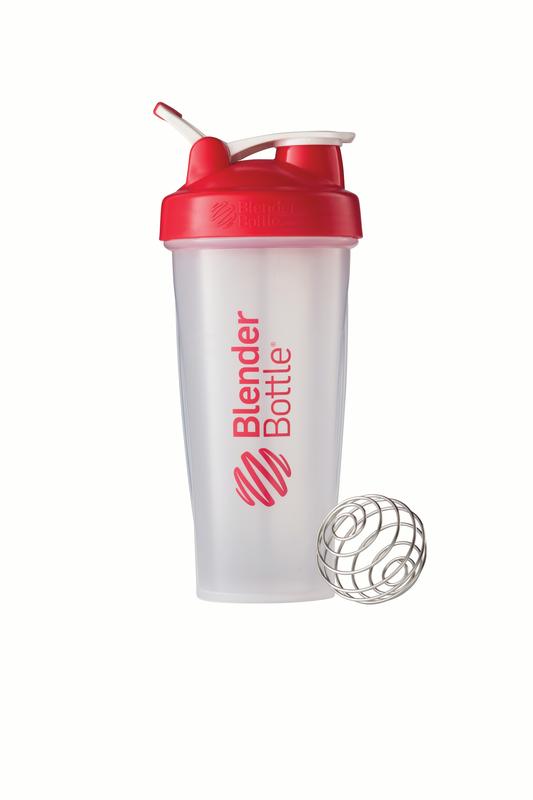 BlenderBottle 28oz Classic Shaker Cup Clear/Red - image 1 of 7