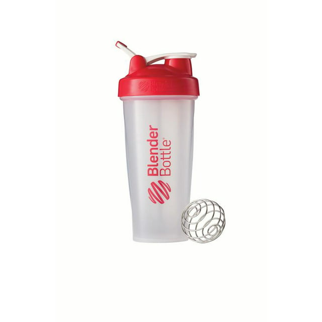 BlenderBottle 28oz Classic Shaker Cup Clear/Red