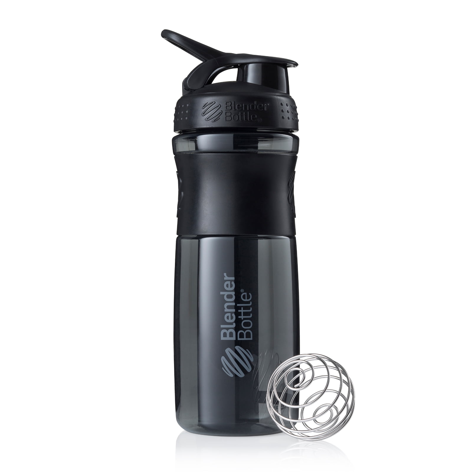 BlenderBottle SportMixer Twist Cap Tritan Grip Shaker Bottle, 28-Ounce, Black