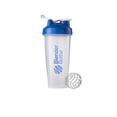 thumbnail image 1 of BlenderBottle Classic 28 oz Clear and Blue Shaker Cup with Wide Mouth and Flip-Top Lid, 1 of 11