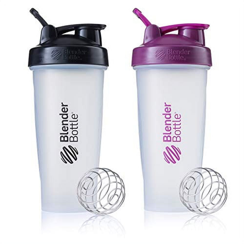 2 Pack Shaker Bottles Fitness Sports Pre Workout Classic Protein Mixer —  AllTopBargains