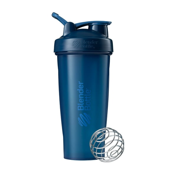 BlenderBottle Classic Shaker Bottle Perfect for Protein Shakes and Pre Workout, 28-Ounce, Navy