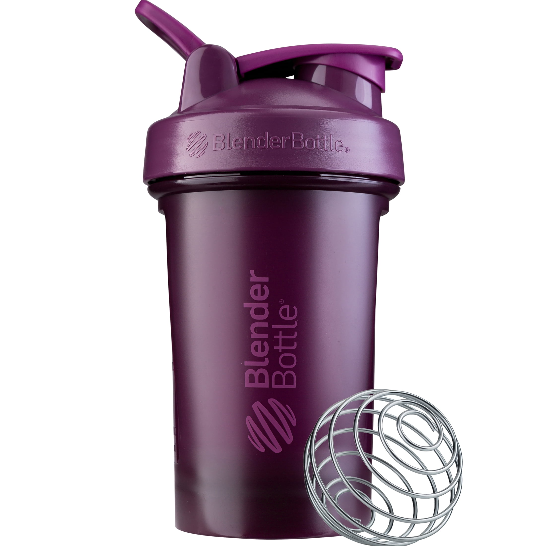 BlenderBottle Classic V2 20 Oz Protein Blender Mix, Plum Solid