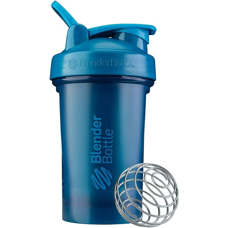 BlenderBottle Classic V2 Shaker Bottle Perfect for Protein Shakes and Pre  Workout, 20-Ounce, Ocean Blue 