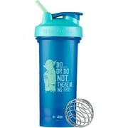 BlenderBottle Classic V2Shaker Cup, 28oz, Blue, Yoda - Do… Or Do Not. There Is No Try,