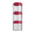 thumbnail image 1 of BlenderBottle GoStak Snacking Mini Containers 100cc 3pk Pink, 1 of 9