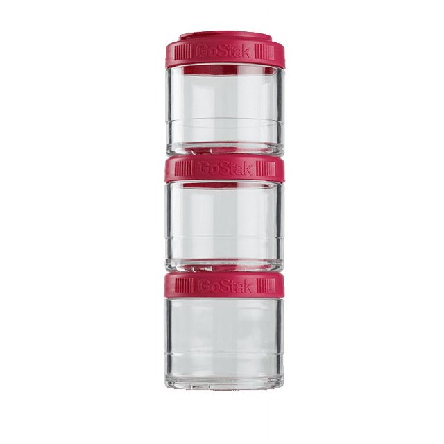 BlenderBottle GoStak Snacking Mini Containers 100cc 3pk Pink - Walmart.com