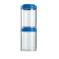 thumbnail image 1 of BlenderBottle GoStak Snacking Mini Containers 150cc 2pk Cyan, 1 of 9