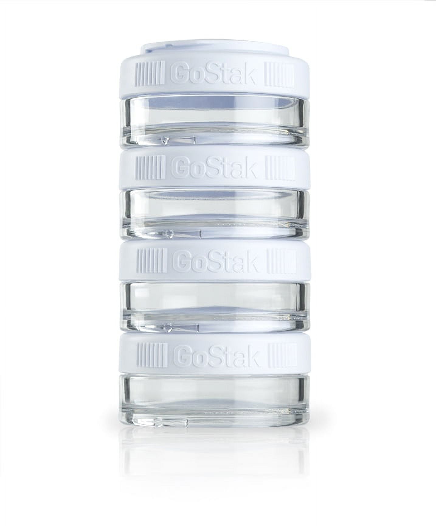 BlenderBottle GoStak Snacking Mini Containers 40cc 4pk White