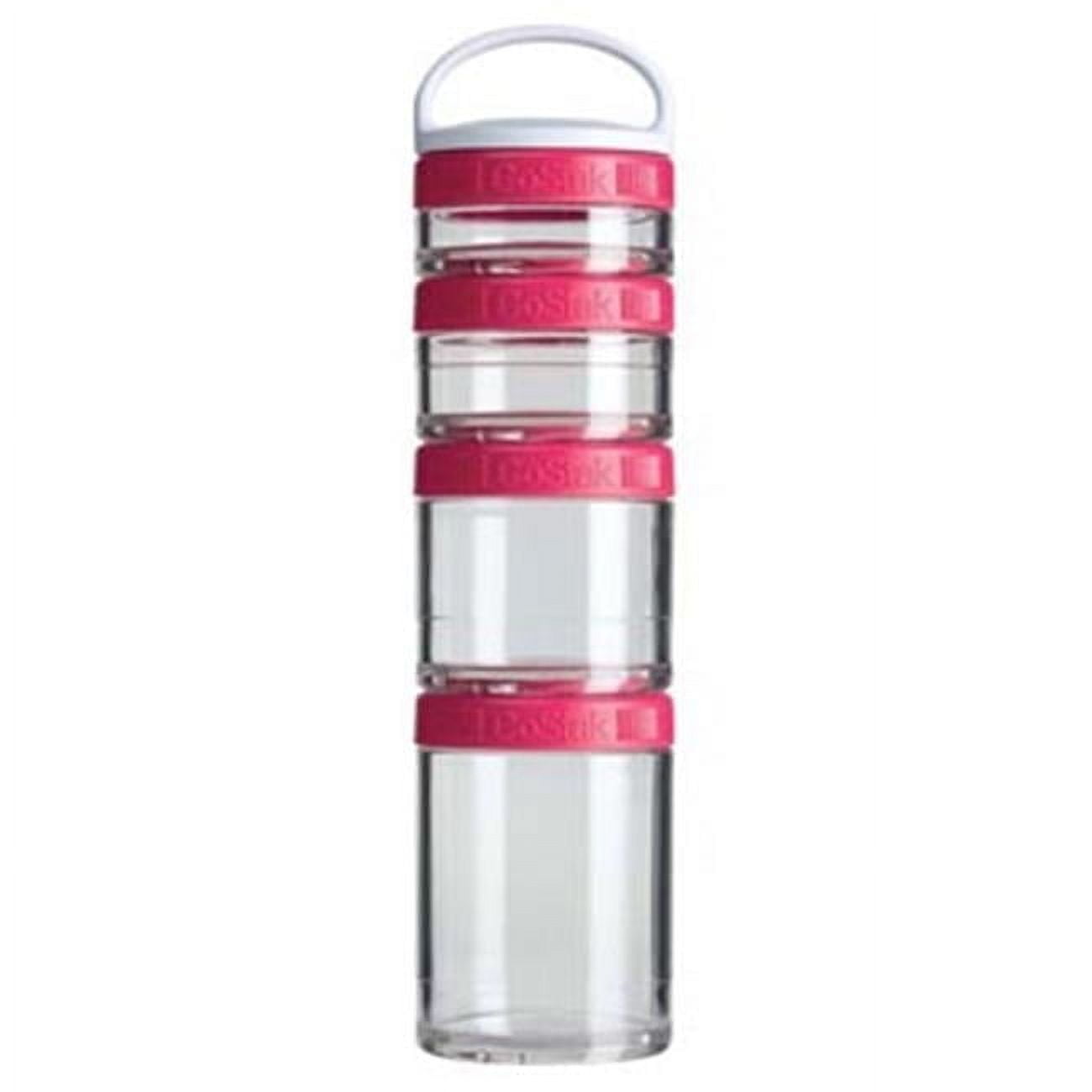 BlenderBottle Gostak Starter Pack - 4-Piece White Set for On-the-Go Storage
