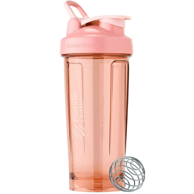 Cute 20 oz Blender Bottle  Cool Shaker Bottle - Pink & White