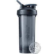 BlenderBottle Pro Series 28 oz Jet Black Shaker Cup with Wide Mouth and Flip-Top Lid