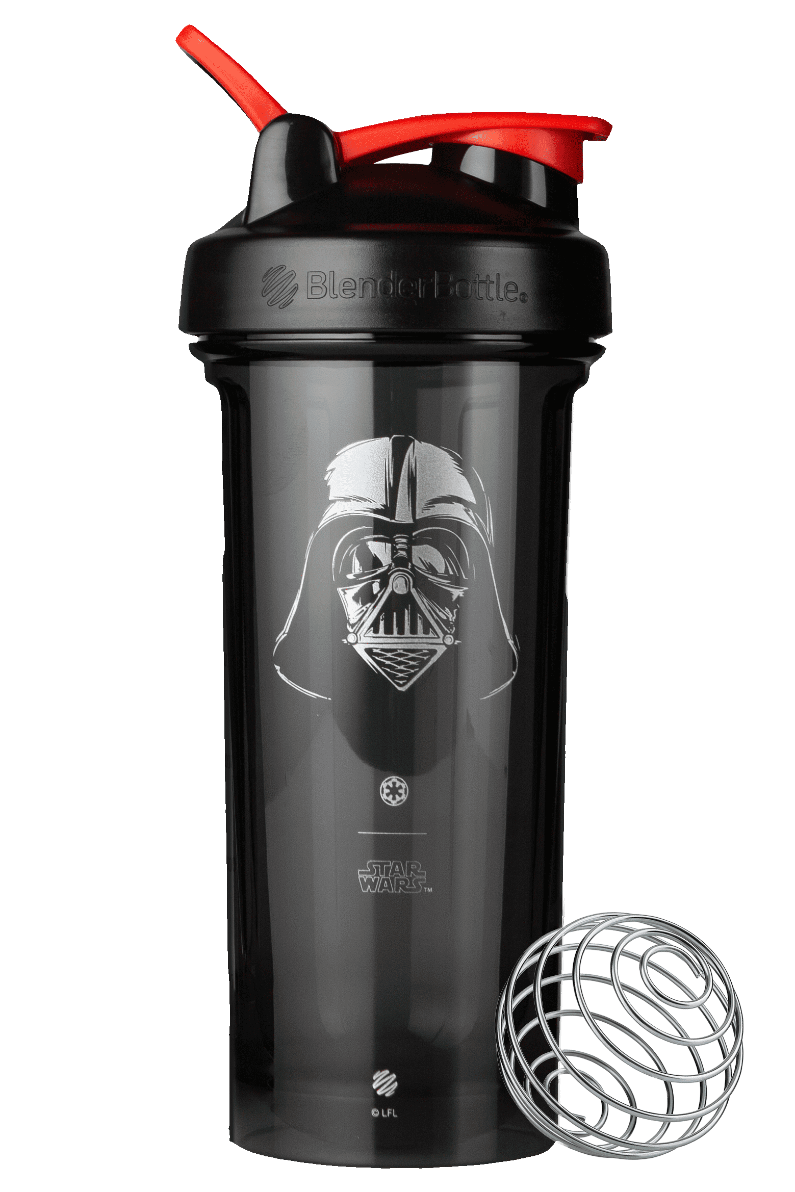 BlenderBottle Pro Series 28 oz Tritan Black Star Wars Logo Shaker Cup with  Wide Mouth and Flip-Top Lid 