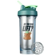 BlenderBottle Pro Series Shaker Cup, 28oz, Green - Do You Even Lift?