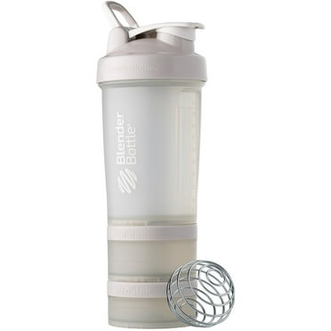 BlenderBottle ProStak 22 Oz Smoke Gray Solid Print Shaker Cup with Flip-Top Lid