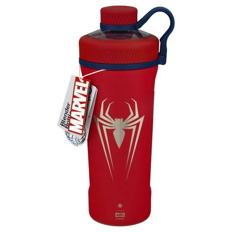 BlenderBottle Marvel Radian Shaker Cup Insulated Stainless Steel Water  Bottle with Wire Whisk, 26-Ounce, Spider-Man Spider