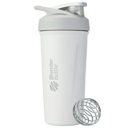 BlenderBottle Strada Stainless Steel 24oz White