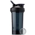 thumbnail image 1 of BlenderBottle Strada Shaker Bottle, 24 oz, Tritan Plastic, Leakproof Flip Cap, Wire Whisk Ball, BPA-Free, Black (Nightshade), 1 of 3