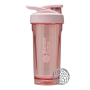 BlenderBottle Strada Shaker Bottle, 28 oz, Tritan Plastic, Leakproof Flip Cap, Wire Whisk Ball, BPA-Free, Pink