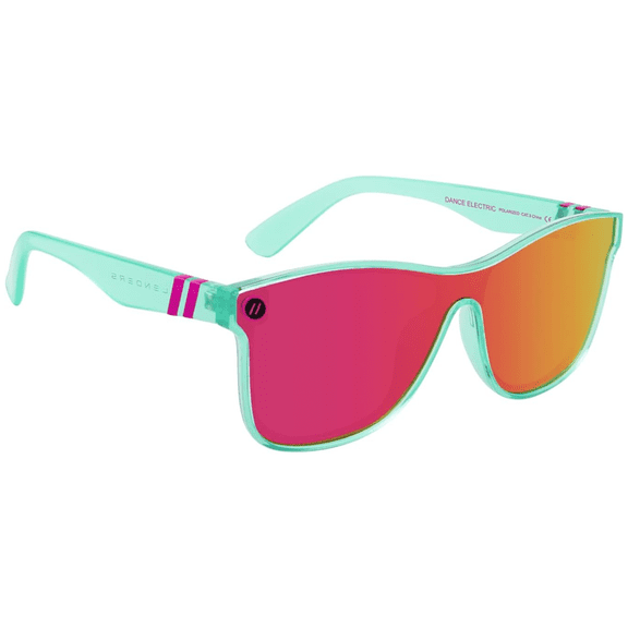Blenders Eyewear Millenia X2 Unisex Polarized Sunglasses Flat, Mirrored Lens, Dance Electric