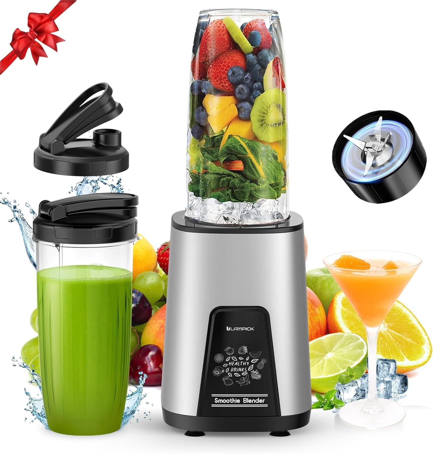 Blenders for Smoothie, 900W Personal Blender Shakes and Smoothies with ...