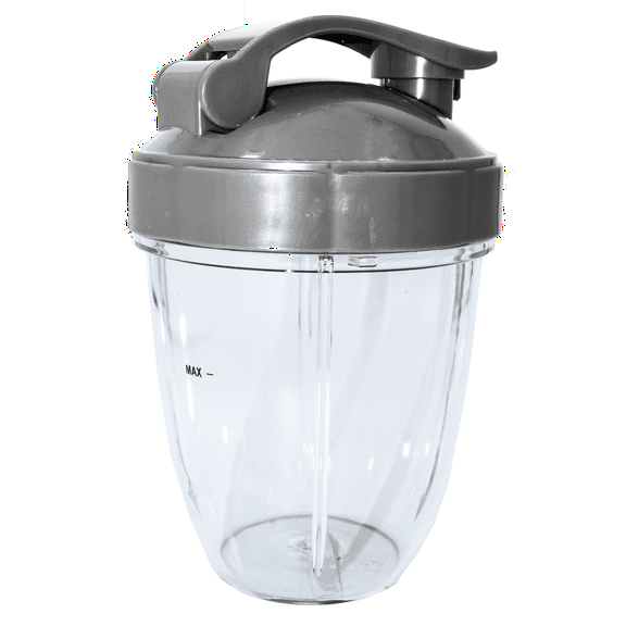 Blendin 18oz Short Cup and Flip Top To-Go Lid, Compatible with Nutribullet 600 Watt and 900 Watt Blenders