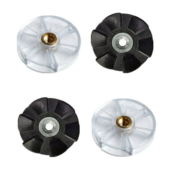 Blendin 2 Blade Rubber Gears and 2 Motor Base Top Gears Replacement Parts, Compatible with Nutribullet Blender Juicers