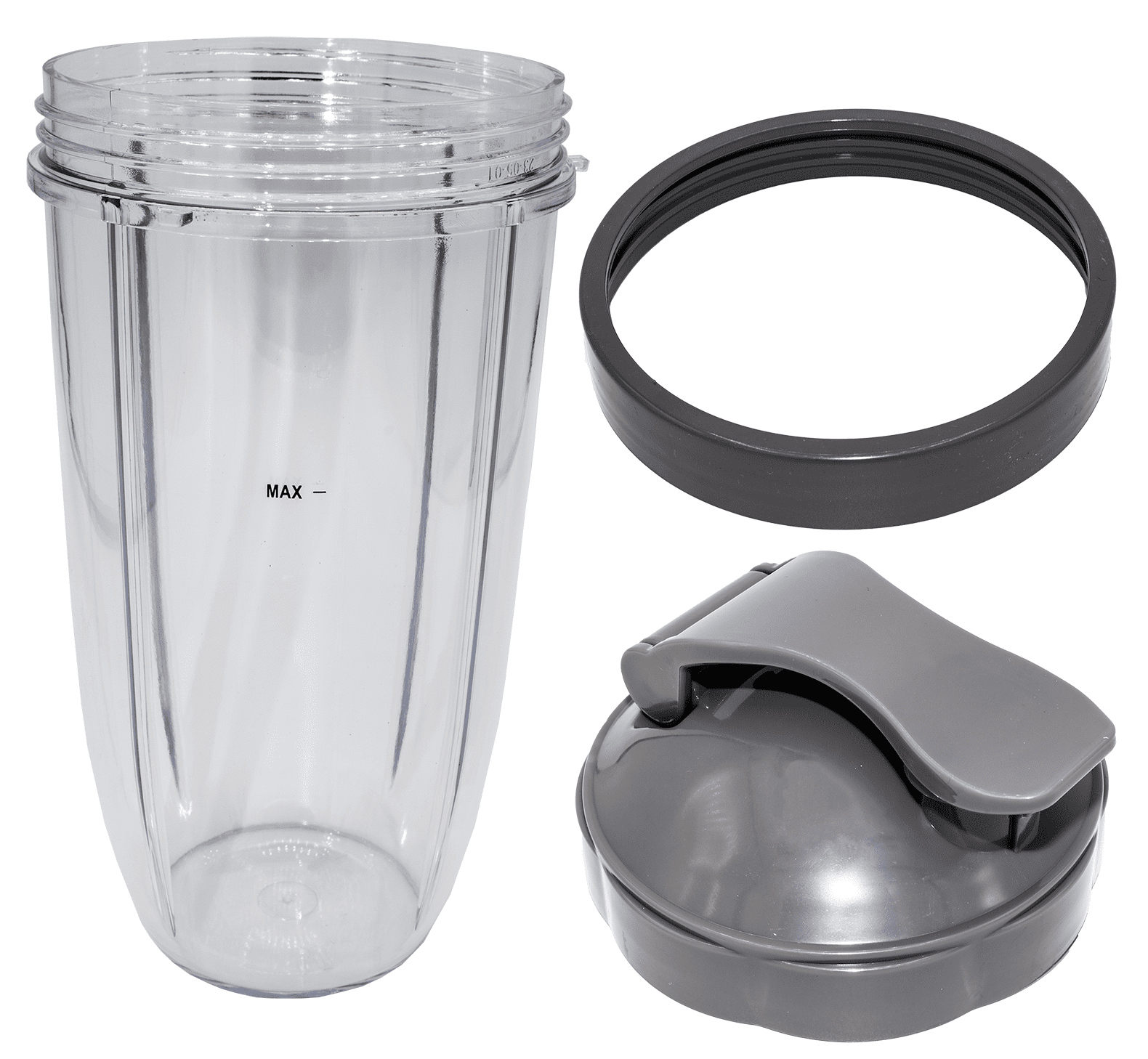 Nutribullet RX 30 oz Short Mug with Lip Ring, Black