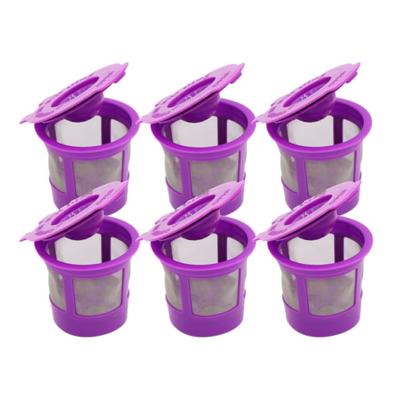 Blendin Refillable Reusable K-Cup Coffee Filter Pod, Compatible with Keurig 2.0 Coffee Makers K200, K300, K400, K500, K600 Series (6 Pack)