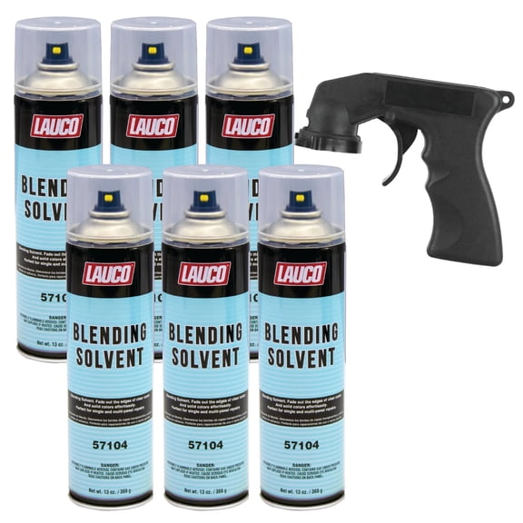 Blending Solvent 13 Oz Aerosol Spray Can Quantity: 6 Pack with Gun