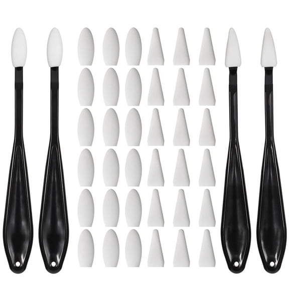 Blending Stumps for Drawing, with 40 Pcs Replacement Sponge Wipes Art Blending Tools for Highlighting, Shadowing