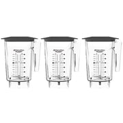 Blendtec Commercial WildSide Blender Jar 3 Qt. with Soft Lid | 3-Pack