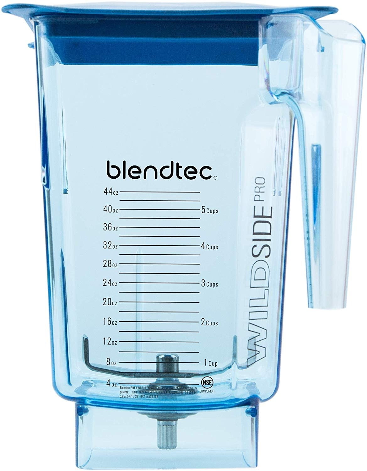 Blendtec Commercial WildSide Blender Jar Blue with Hard Lid