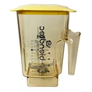 Blendtec Wildside+ Ergo Commercial Jar Peach with Yellow Hard Lid