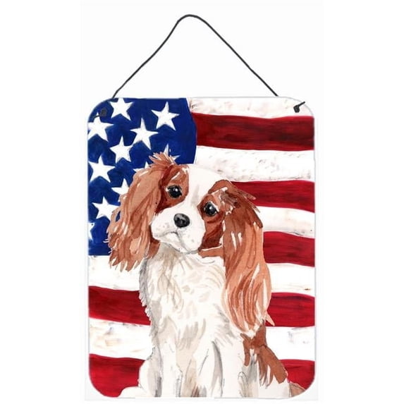 Blenheim Cavalier Spaniel Patriotic Wall or Door Hanging Prints