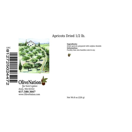 Blenheim whole dried apricots 1/2 lb