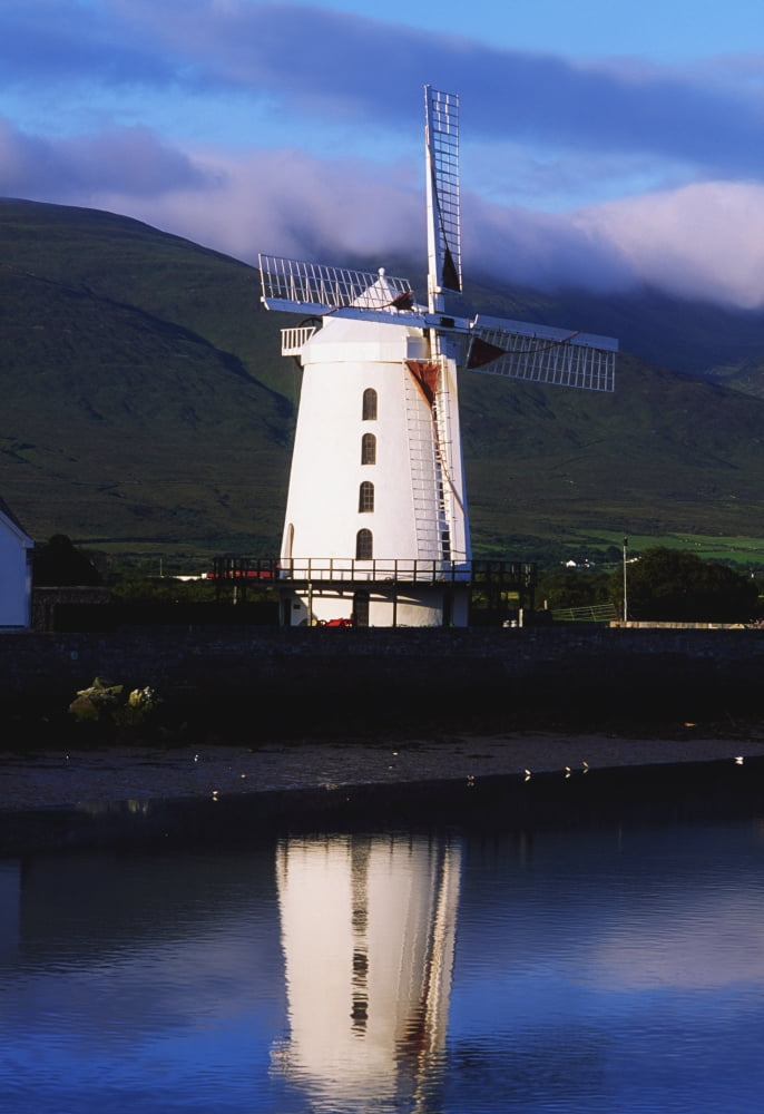 Blennerville Windmill Tralee Co Kerry Ireland Canvas Art - The Irish Image Collection Design Pics (12 x 18)