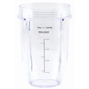 Blenpar Replacement 18Oz Short Jar Cup Compatible Nutri Ninja Auto Iq Blenders
