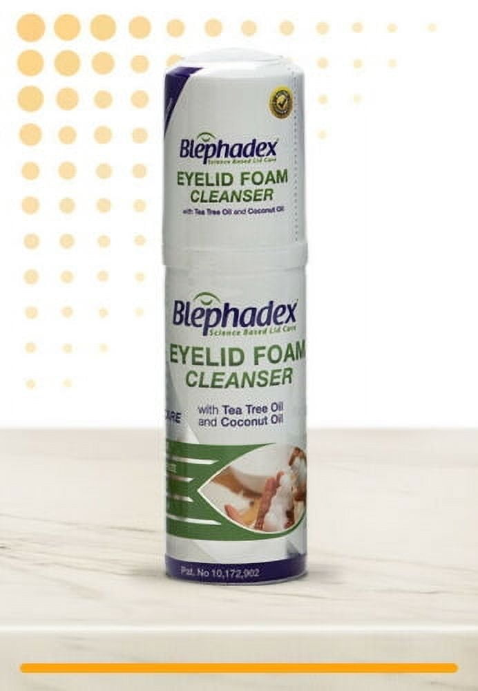 Blephadex Eyelid Foam Cleanser Dry Eye Relief Tea Tree Coconut Oil