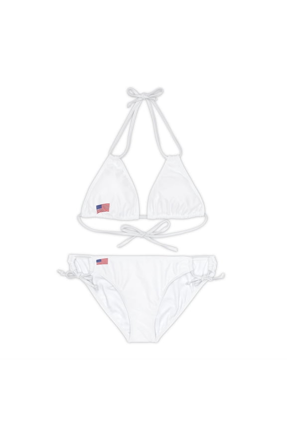 Bless America Strappy Bikini Set (AOP)