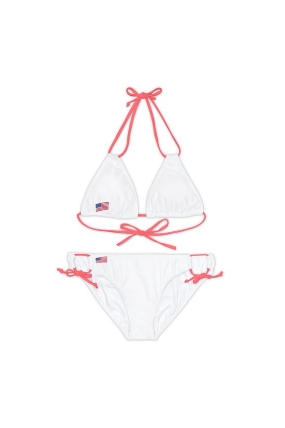 Bless America Strappy Bikini Set (AOP)