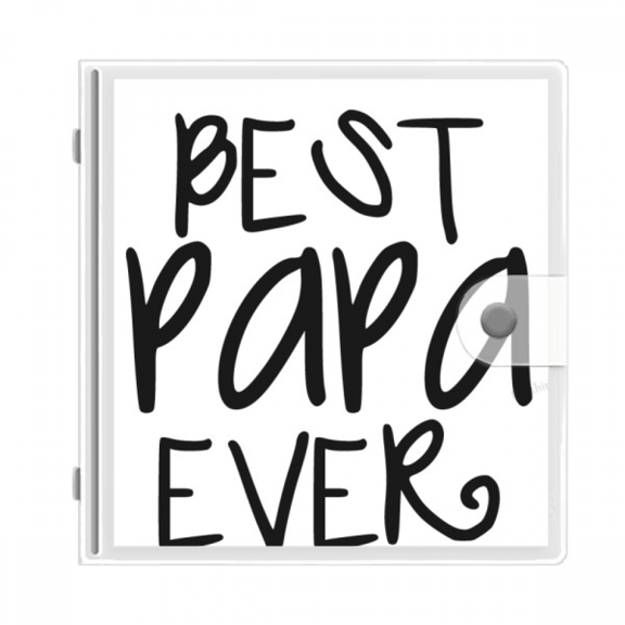 Bless Father Best Papa Ever Words Photo Album Wallet Wedding Family 4x6
