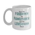 thumbnail image 1 of Bless The Food Before Us, The Family Beside Us And The Love Between Us. Christian Themed Coffee & Tea Gift Mug, Utensils, Essentials, Supplies, Items And Accessories For Men & Women Cooks, 1 of 4