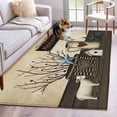 thumbnail image 1 of Bless Our Home Area Rugs 3x5 ft Blue Star Sheep Branch Pots Vintage Farm Washable Rug Non Slip Indoor Carpet Absorbent Floor Mat for Living Room Bedroom Dining Room, 1 of 9
